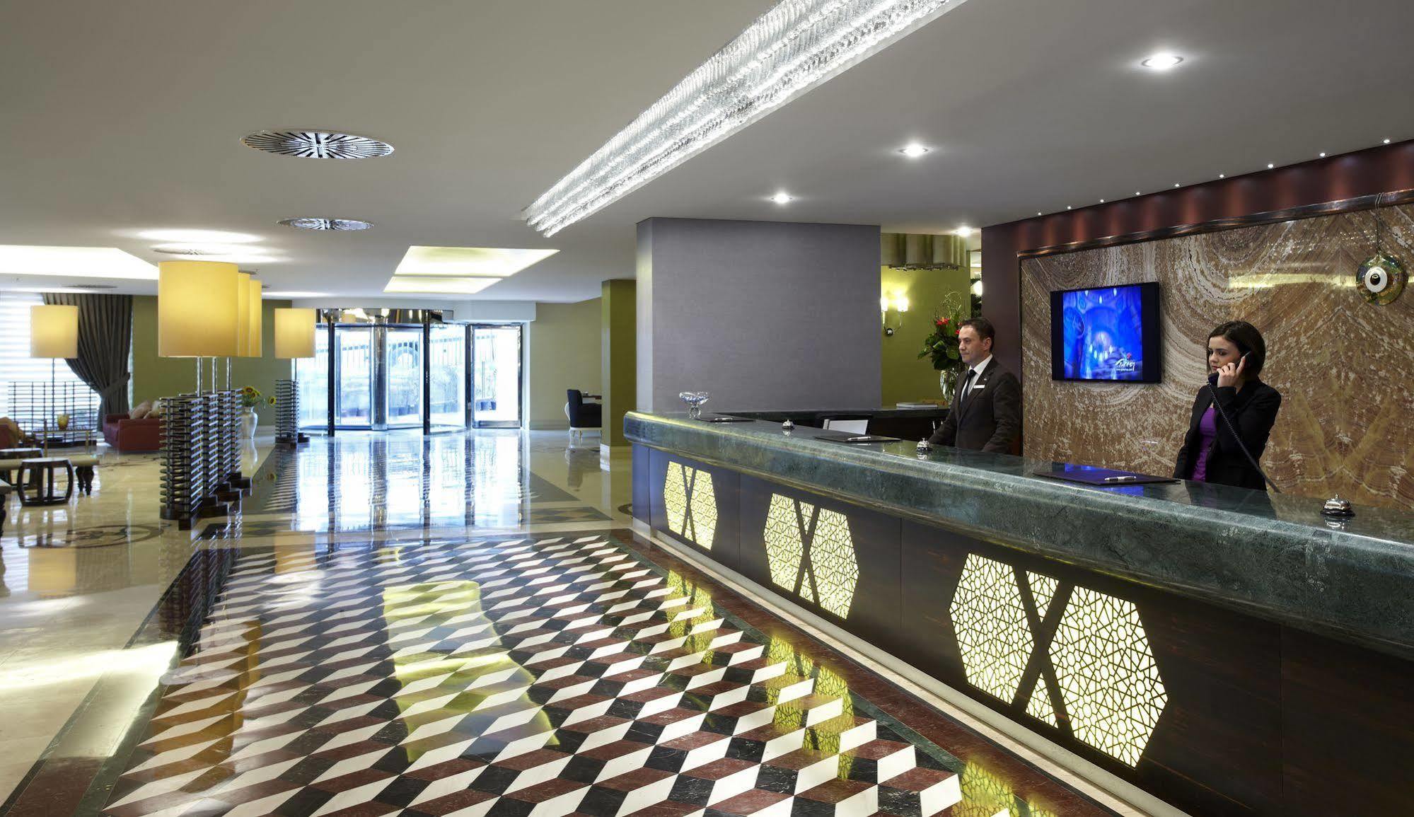 Istanbul Gonen Hotel Eksteriør billede Lobby